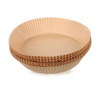 VALICLUD 100Pcs Round Air Fryer Mats Non Stick Liner Pads Heat Resistant Parchment Paper Baking Accessories for Kitchen Clean Cooking