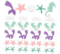 VALICLUD 100pcs Sea Animals Paper Confetti Mermaid Tail Decorative Scatter for Ocean Themed Parties for Table Decorations Confetti Balloons