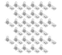 VALICLUD 100Pcs Stainless Steel Aa Battery Spring Contacts, Positive Negative Terminal Plates for DIY Battery Holder Replacement, Conductive Compression Springs for Remote Controls and