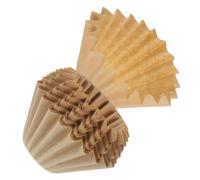 VALICLUD 100Pcs Wood Fiber Coffee Filter Papers Disposable Drip Brewing Filters for Home Office Fine Filtration to Preserve Original Coffee Flavor Compact and Portable Design for Espresso