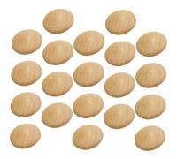 VALICLUD 100pcs Wooden Hole Plugs Cabinet Furniture Hole Covers Reusable Button Stoppers for Tables Chairs Cabinets Polished Surface Easy Installation