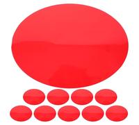 VALICLUD 10pcs 15cm Red Gel Light Filter Stickers for LED Lamps, Self-Adhesive Plastic Tint Film Sheets for Warm Light Correction and Ambience Lighting