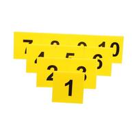 VALICLUD 10pcs Acrylic Crime Scene Markers Double Sided Table Number Signs Detective Wedding Table Numbers