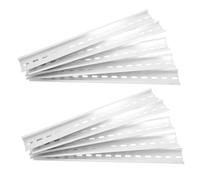 VALICLUD 10pcs Aluminum Slotted Din Rail Mounting Guide Long National Standard Electrical Installation Track for Residential Commercial Industrial Use