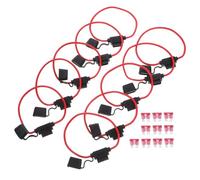 VALICLUD 10pcs Atc Automotive Inline Fuse Holders High Protection for Car Truck Boat Rv Electrical Circuits