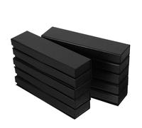 VALICLUD 10PCS Black Magnetic Flip-Top Luxury Pen Box Set Premium Cardboard Packaging for Fountain and Ballpoint Pens for Business and Special Occasions