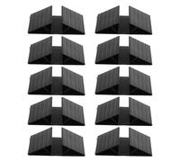 VALICLUD 10PCS Black Pet Gate Triangle Support Feet Reinforcement Base Dog Fence Panel Fitting Plastic Stabilizer for Standing Pet Gate Safety and Anti-Tip
