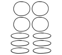 VALICLUD 10pcs Black Rubber Mic Shock Mount Bands for Condenser Microphone Stand Quick Removal and Resisting Breakage Features, Microphone Holder for Mic Stand Use