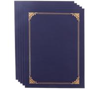 VALICLUD 10Pcs Blue Paper Certificate Covers Classic Appearance Simple Design Sturdy Creative Certificate Cover for Award Ceremonies with Convenient Use Folders Included