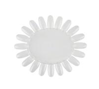 VALICLUD 10pcs Clear Acrylic Sunflower Shaped Nail Art Display Wheels False Nail Tips Practice Board for Manicure Salon Polish Color Showcase DIY Decoration Tool