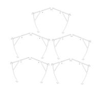 VALICLUD 10pcs Clear Plastic Vertical Blind Valance Clips Brackets for Window Treatment Fit Easy Installation for Home Office Living Decor