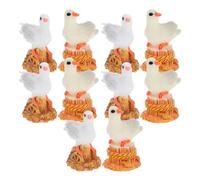 VALICLUD 10pcs Coastal Seagull Bird Figurines Resin Small Seagull Statue for Home Desk and Office, Promote Relaxation and Create Peaceful Atmosphere with Natural Beauty