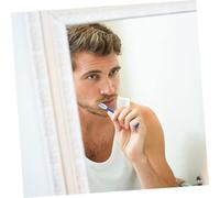 VALICLUD 10pcs Compact Travel Toothbrush with Bristles Anti-selfharm Design Short Handle Grip for Detention Centers Prison Psychiatric Hospitals Institutional Oral Care