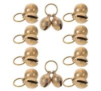 VALICLUD 10PCS Copper Pet Collar Bells 22mm Metal Clasp for Dogs and Cats, Decorative Puppy and Kitten Bells for Training, Safety, and Party Accessories