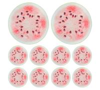 VALICLUD 10pcs Cute Watermelon Slice Acrylic Bookmark with Burrfree Edges Lightweight Fruit Design Page Marker for Reading and Back to School Gift for Students and Book Lovers