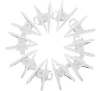 VALICLUD 10pcs Degree Rotate Earphone Cable Clip White Plastic Wire Clamp Small Design Headphone Cord Holder Suitable with Mp3 and Cell Phone Headphone