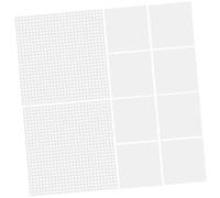 VALICLUD 10pcs DIY Plastic Mesh Canvas Sheets for Wig Making and Embroidery Plastic Crochet Sewing Mesh Multi-functional Crafting Material for Hair Styling Bag Sewing and Quilting