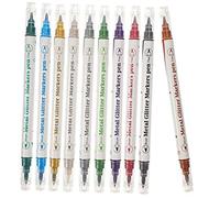 VALICLUD 10pcs Double Ended Nail Art Liner Pens Portable Manicure Markers for DIY Nail Design Durable Lightweight for Precise Graffiti and Dotting