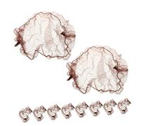 VALICLUD 10Pcs Elastic Mesh Hair Nets for Women Hair Bun Cover High Stretch Invisible Accessories for Nurse Dancer Stewardess Bank Clerk Skating and Ballet Use