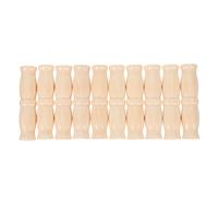 VALICLUD 10pcs Ergonomic Wood Bucket Handle Replacement 1.8x7.3cm Wooden Pail Grip for Water Buckets and Milk Pails Sturdy Carrying Handles and Baskets