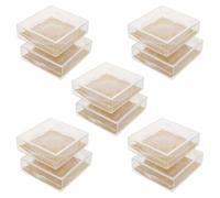 VALICLUD 10pcs Eyelash Box Lash Case for False Eyelashes Lash Tray Holder for Makeup Organizer