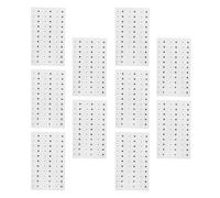 VALICLUD 10pcs Fake Mole Decals Stickers 5.7x9.7cm Temporary Face Women Beauty Spot Makeup Accessories for Halloween Party and Mardi Gras