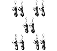 VALICLUD 10pcs Football Keychain Decorative Sports Keyring for Bags Lightweight Soccer Pendant for Women for Football Enthusiasts and Players