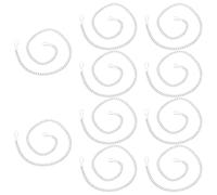 VALICLUD 10pcs Hanging Chain with Snap Clips Iron Chains Versatile Applications Easy Installation Hooks on Both Ends Outdoor Use for Wind Chimes Lanterns in Silver