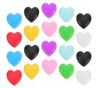 VALICLUD 10pcs Heart-shaped Soft Silicone Eyeglass Ear Hooks Anti-slip Ear Grips for Eyewear Temples, Compatible with Most Frames, Comfortable Fit for Reading and Intense Random Color