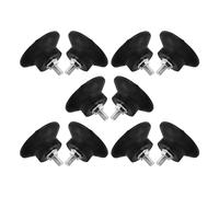 VALICLUD 10pcs Heavy Duty Rubber Air Compressor Foot Pads with M6 Thread Screw, Shock Absorber Vibration Pads for Air Compressors and Pressure Washers, Anti Displacement and Aging Resistant