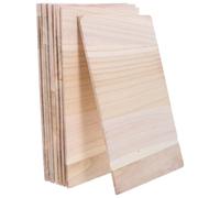VALICLUD 10pcs Khaki Wooden Taekwondo Breaking Boards, Professional Reaction Capacity Training Performing Prop, for Martial Arts Training and Karate Practice