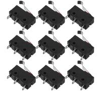 VALICLUD 10pcs Limit Switch with Lever Arm Micro Switch Spdt Snap Action for Electrical Control Industrial Commercial Use Ppa Iron Material