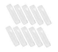 VALICLUD 10Pcs Lotion Bottles Travel Cosmetics Containers White Soft Squeeze Tubes Portable for Cream and Liquid Toiletries Outdoor Use