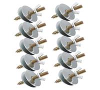 VALICLUD 10pcs M5x50 Bird Perch Fitting Screws Kit with Washers, Metal Double-ended Screws for Hamster Springboard and Bird Cage Accessories, Secure Fastening for Pet Breeding Box