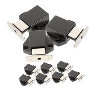 VALICLUD 10pcs Magnetic Open Hidden Door Latch for Cabinets Black Rebound Design Cabinet Latches with Strong Holding Force Easy Clean and Practical Hardware Replacement for Cupboards