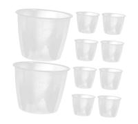 VALICLUD 10pcs Measuring Cup Rice Cooker Measurement Tools Rice Cooker Cup Milk Frothing Kitchen Baking Accessories Steaming Pitcher Pp Transparent re-usable