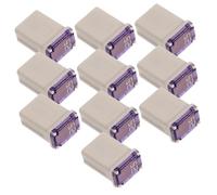 VALICLUD 10pcs Micro Fuse Kit Mini Box Shaped Automotive Fuses for Cars Trucks Suvs Heat-resistant Plastic Material Fast Fault Detection Fit for Multiple Vehicle Models