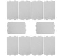 VALICLUD 10pcs Microwave Oven Mica Sheet Waveguide Cover 4.52x2.55x0.04in Silver Mica Paper Excellent Insulation Properties Cuttable Microwave Oven Repair