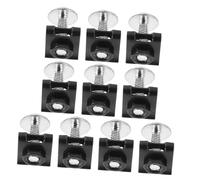 VALICLUD 10pcs Motorcycle Fairing Fasteners Self-tapping Screws Lightweight Aluminum Alloy Side Panel Clips for Racing Touring Daily Riding Silver
