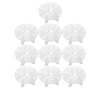 VALICLUD 10pcs Nail Art Practice Stand Lotus Shape Plastic Nail Tip Display Board Fingernail Holder for Salon Artists Home Training Sessions