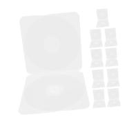 VALICLUD 10pcs Plastic CD Jewel Cases Lightweight Portable DVD Storage Organizers Compact Protective Shells for Travel Car and Home Use