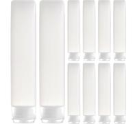 VALICLUD 10pcs Portable Reusable Pe Pp Travel Squeeze Bottles with Flip Cap 50g Cosmetic Lotion Tubes for Activity and Cruises