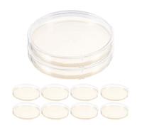 VALICLUD 10pcs Prepoured Nutrient Agar Petri Plates 9cm Culture Dishes for Bacterial Growth Laboratory Experiments Microbiology Science Supplies