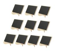 VALICLUD 10pcs PVC Chalkboard Signs with Bases for Food Labeling Party Buffet Brunch Small Message Boards for Home Office Decoration