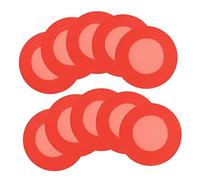 VALICLUD 10pcs Red Silicone Stethoscope Head Covers Flexible Protective Caps for Doctors Nurses Veterinary Use Easy to Install Sound Transmission Enhancers for Clinic and Hospital