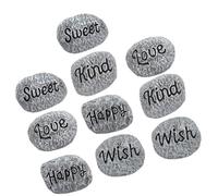 VALICLUD 10pcs Resin Decorative Aquarium Gravel and Multi-function Flowerpot Pebbles for Garden Rocks Outdoor Landscaping Suitable for Flowerpot Plants and Pathways, Easy to Use