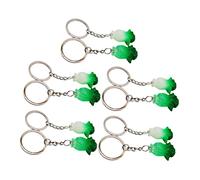 VALICLUD 10pcs Resin Vegetable Keychain Adorable Chinese Cabbage Pendant Keychain Accessories for Bags Backpacks Resin Design