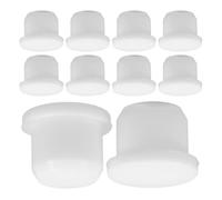 VALICLUD 10pcs Reusable Solid Silicone Tube Stoppers Plugs Set for Salt and Pepper Bottles, 1/2 Inch Sealing Replacement Caps for Bottles, Flower Pots, and Pipes