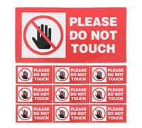 VALICLUD 10pcs Safety Labels Warning Label Stickers High Visibility Design Pvc Self-adhesive Vinyl Easy Application Versatile Usage Please Don't Touch Sign for Hospitals and Homes
