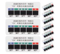 VALICLUD 10pcs Saline Solution Temperature Strips Liquid Crystal Nose Cleaning Supplies Stickers for Measuring Nasal Saline Solution Temperature